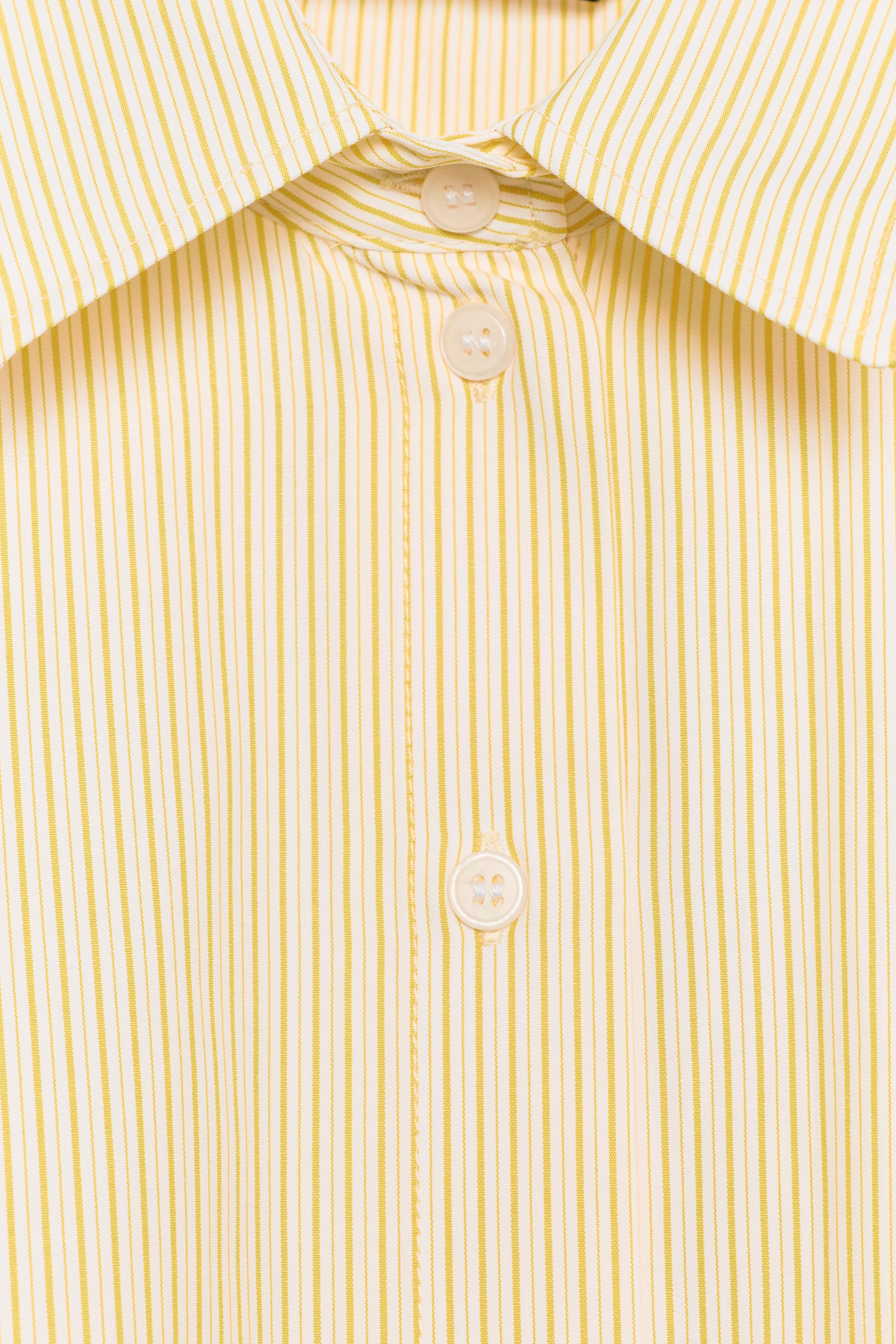 OVERSIZED STRIPED POPLIN SHIRT